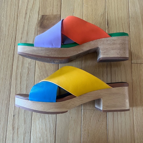 Charlotte Stone Amos low heeled clog sandals - Picture 9 of 10